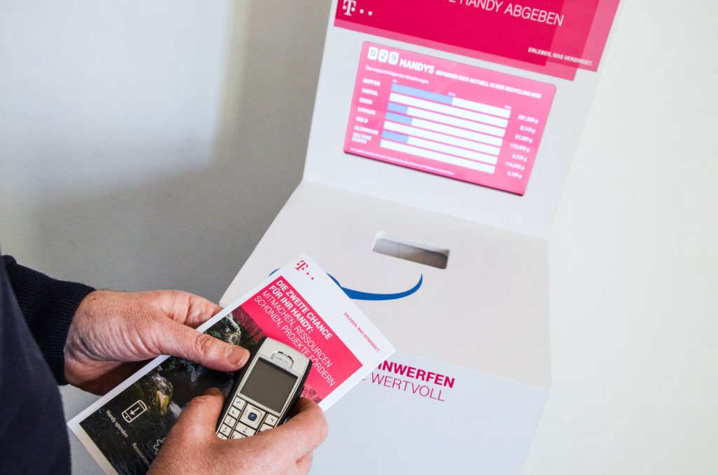 Mobile, digitale Handysammelbox mit Flyer Mobile, digitale Handysammelbox mit Flyer