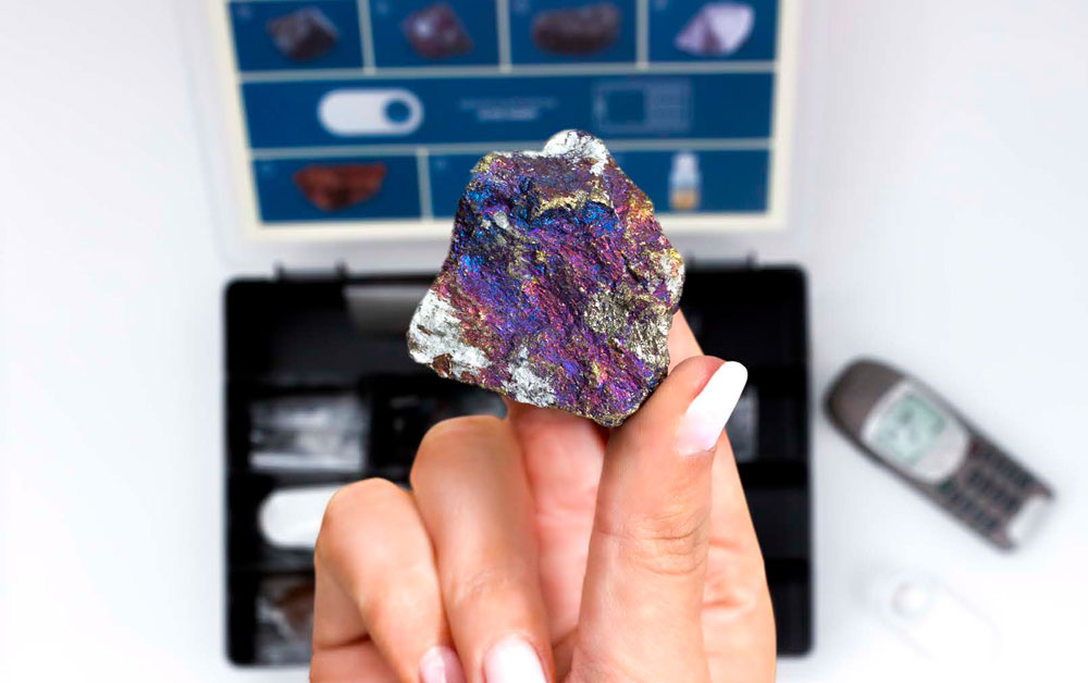 Rohstoffkoffer Detailansicht Mineral Rohstoffkoffer Detailansicht Mineral